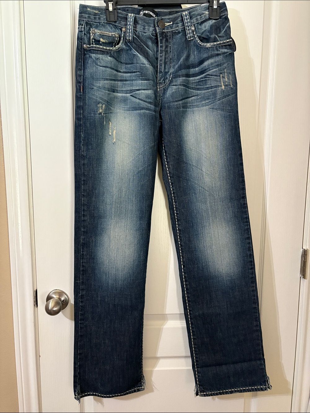 Petrol Travis Dark Blue Washed Jeans